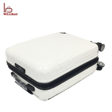 Пользовательские логотип колеса комплект чемодана вагонетки ПК ABS чемодан